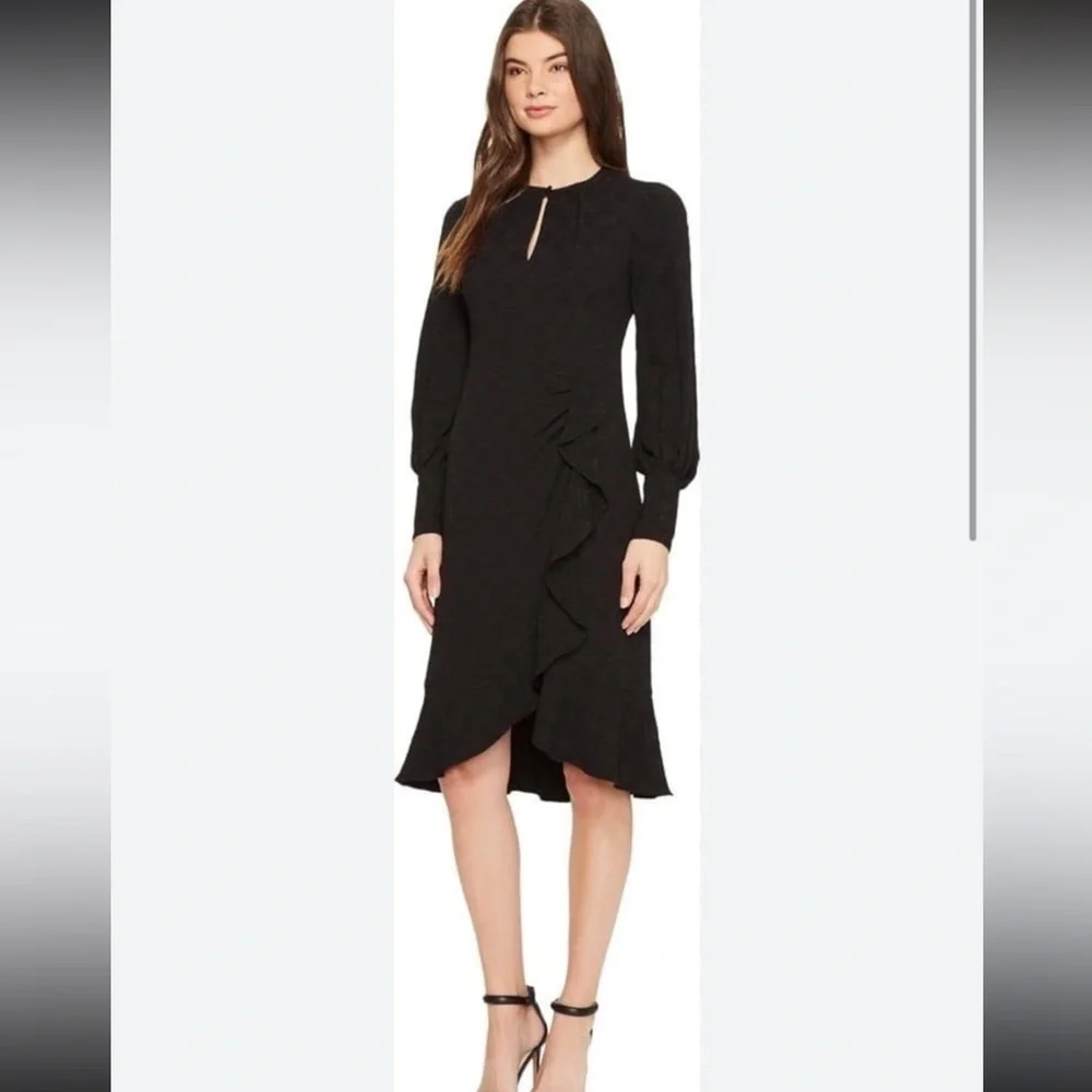 Nanette Lepore Divine Dress New NWT Jacquard 8 Long Sleeves - Picture 1 of 8